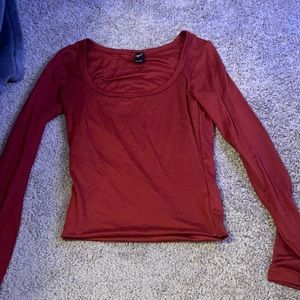 Red long sleeve shirt
